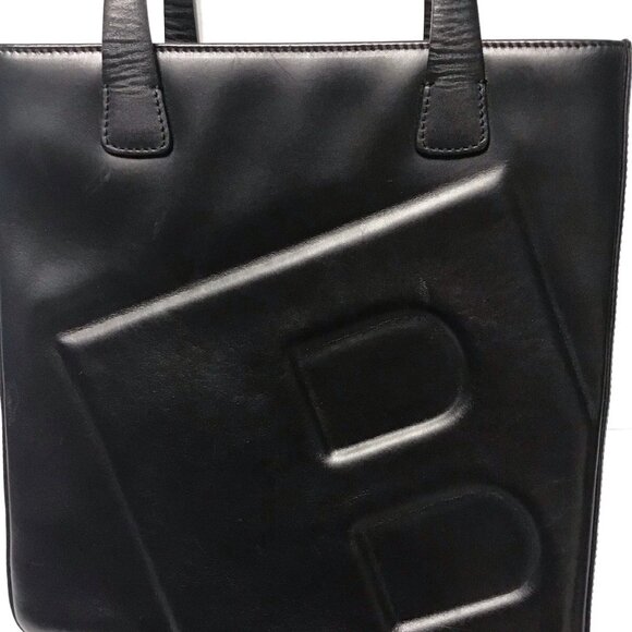 Authentic Bally Shoulder Bag Double Strap Logo 3 Sections With Dust Bag - Picture 4 of 10